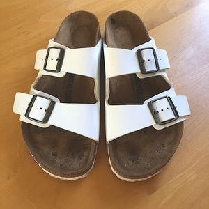 Birkenstock Arizona white Birko floor/vegan